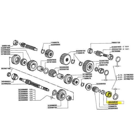 Cuscinetto Complessivo LAV 340406540