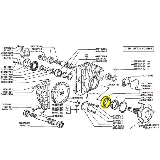 Cuscinetto Complessivo LAV 344065120
