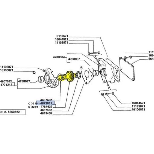 Ingranaggio 44 denti New Holland Laverda 4673811