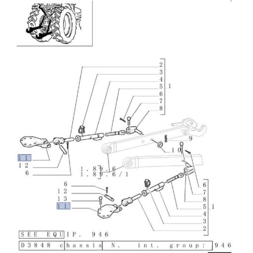 Supporto stabilizzatore destro 47125830