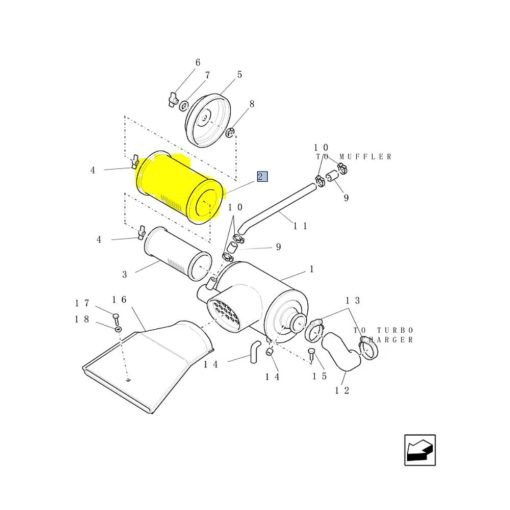 Filtro aria originale New Holland 47368532