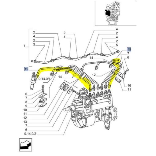 Tubo per Iniezione 4750419 CNH