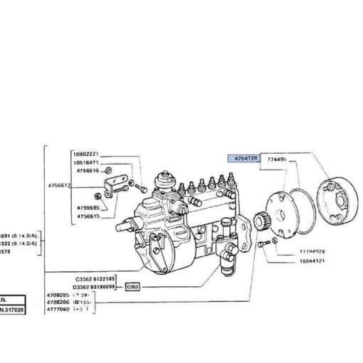 Variatore di anticipo originale New Holland - Laverda 4764728