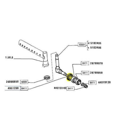 PARAOLIO ORIGINALE CNH 4951268