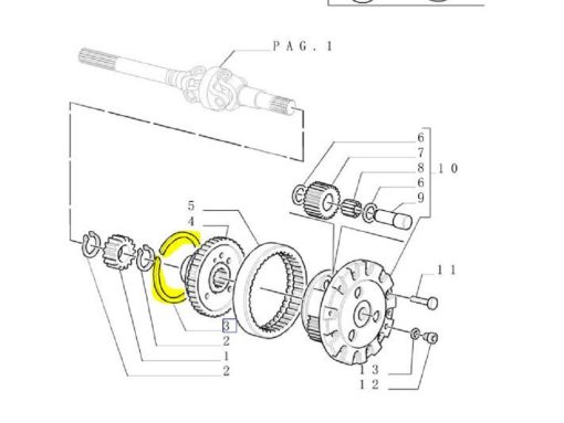 Anello di ritegno 271mm CNH 4986355