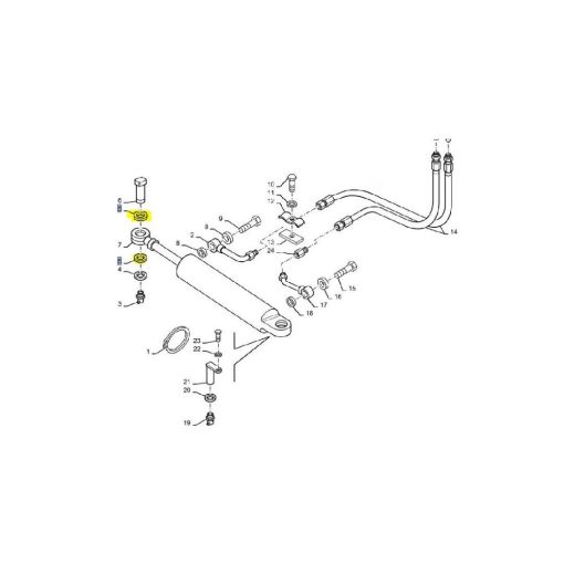 Rondella piana originale New Holland 5100730