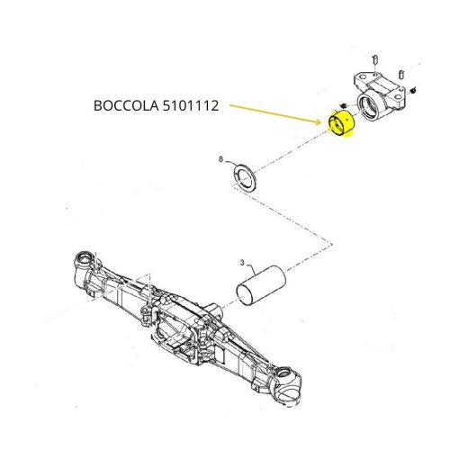 Boccola CNH del Ponte Anteriore 5101112