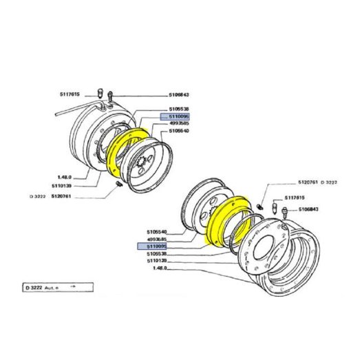 Anello spingidisco Fiat 5110095