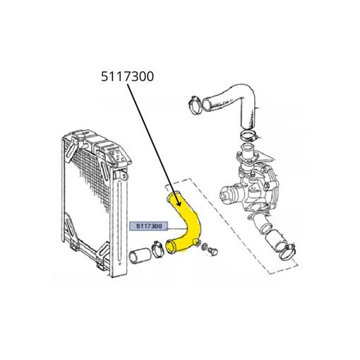 Tubo di Raffreddamento Radiatore 5117300