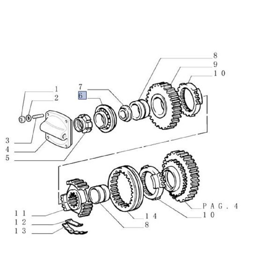 Cuscinetto Cilindrico a Rulli CNH 5120884