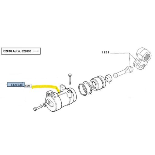 Cilindro Sollevatore 5125938 New Holland