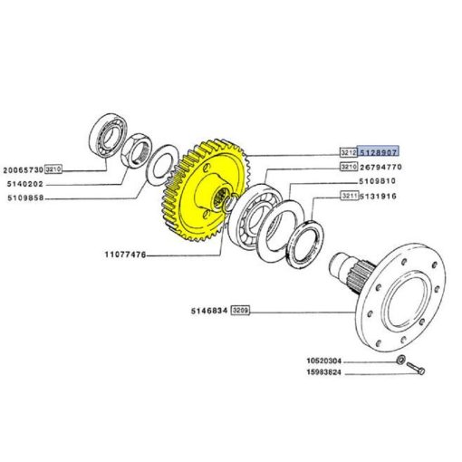 Ingranaggio 67 Denti 5128907