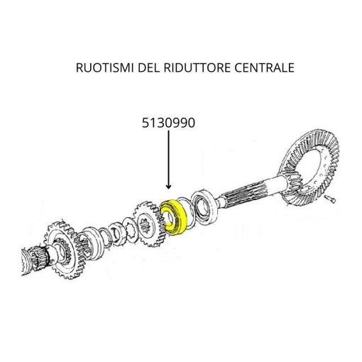 Cuscinetto a Rullini Conici Originale CNH 5130990