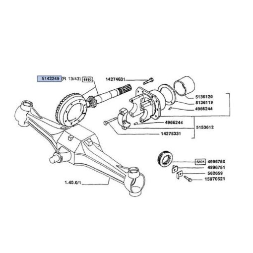 Coppia Conica New Holland 5142249