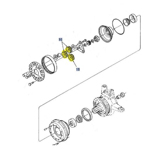 Ingranaggio Planetario a 25 denti New Holland 5145497