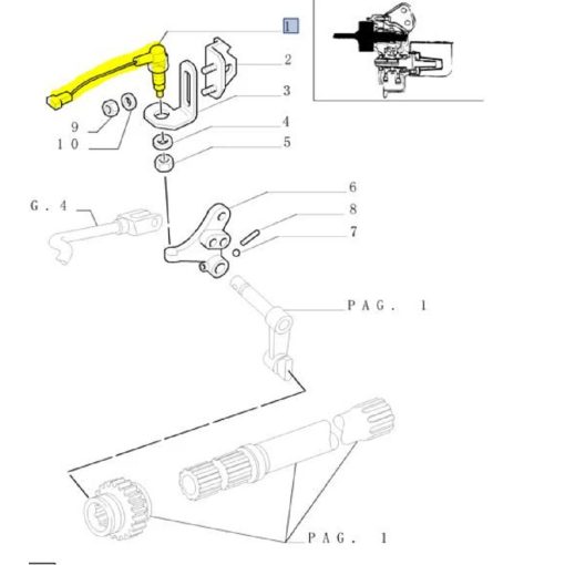 Interruttore per presa di forza New Holland 5155448