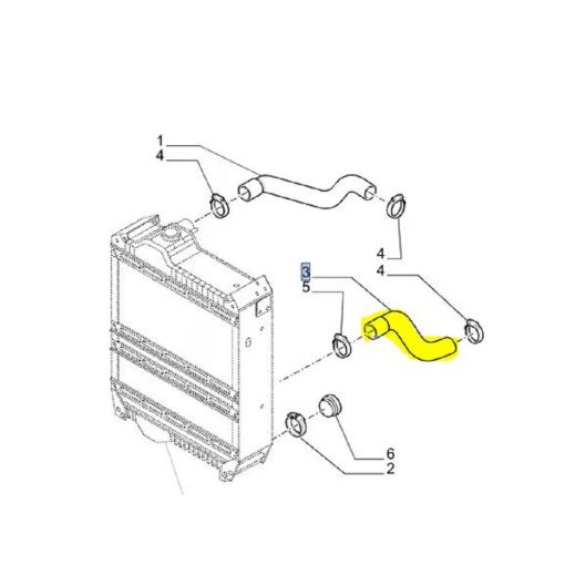 Manicotto del radiatore 51597247 New Holland