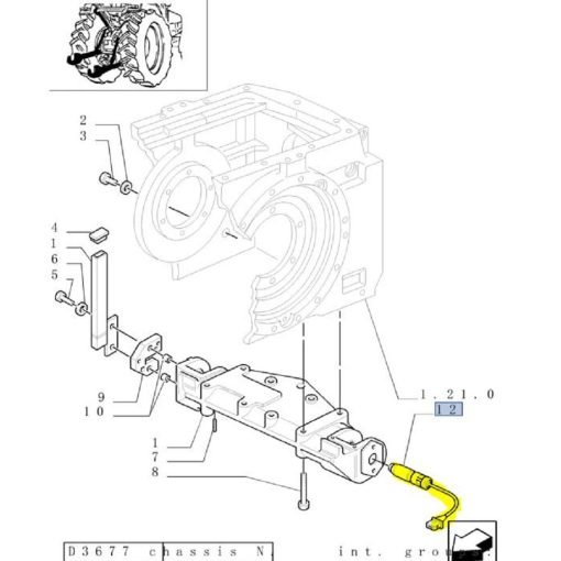 Spinotto con perno 5169853 New Holland