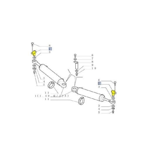 5171707 Perno Cilindro Sterzo 4wd