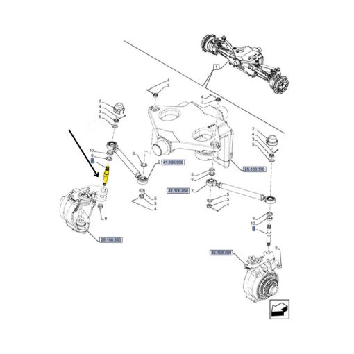 Perno originale New Holland 5179412