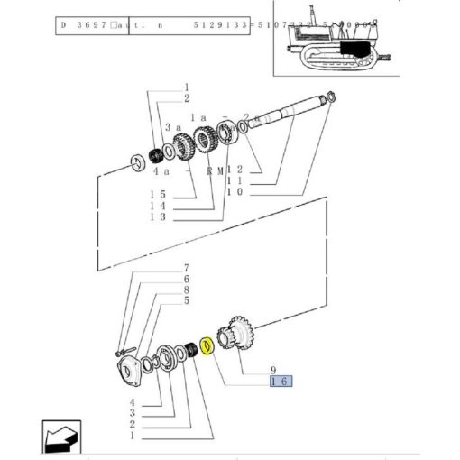 Distanziale 5180003 CNH