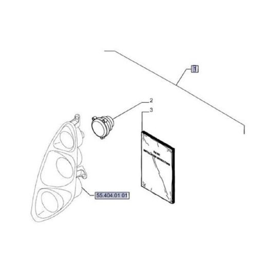 Dia kit Fanali anteriori New Holland 718751014