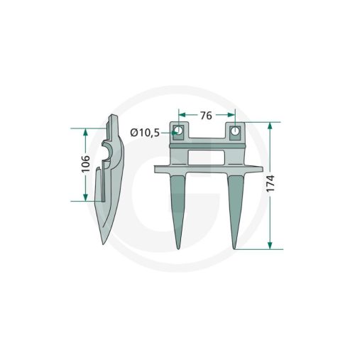 Dente Paralama CNH 80379720
