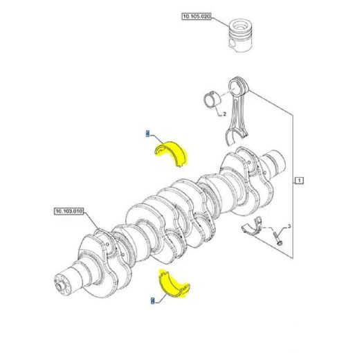 Serie Semicuscinetti 8099205 CNH