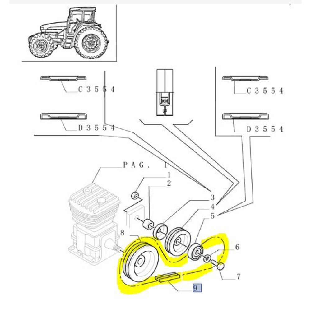 Cinghia di Trasmissione 82012177 CNH
