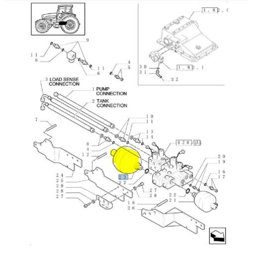 Accumulatore 82019655 CNH