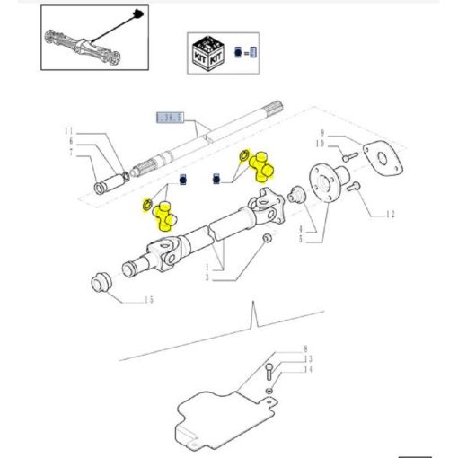 Crociera Albero di Trasmissione 87437061 New Holland