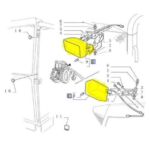 Faro 82026139 originale New Holland