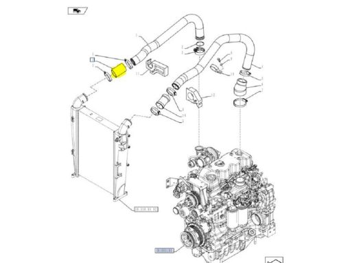 Manicotto flessibile CNH 82036503