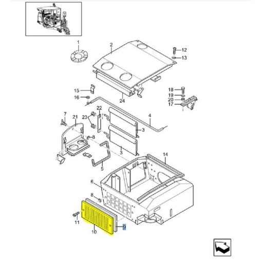 84021840 FILTRO CABINA CNH