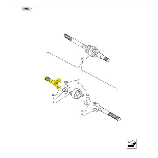 Forcella a snodo New Holland 84189307