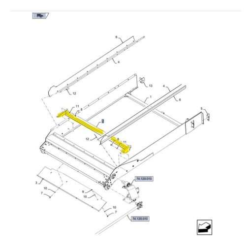 Supporto New Holland 84458018
