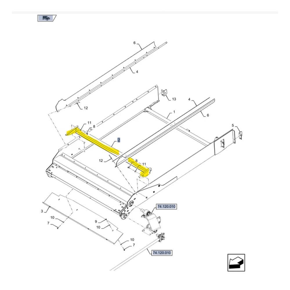 Supporto New Holland 84458018