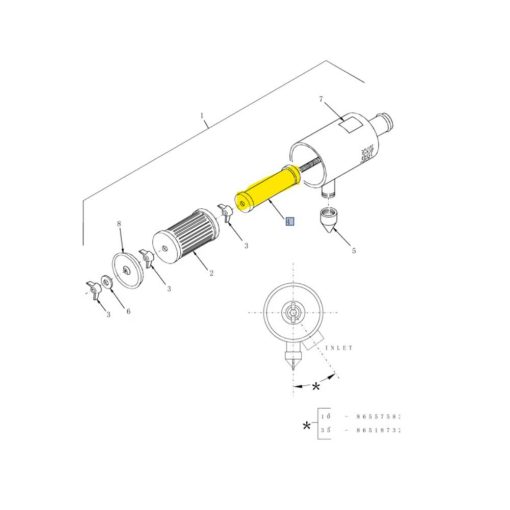 Filtro aria motore New Holland 86504143