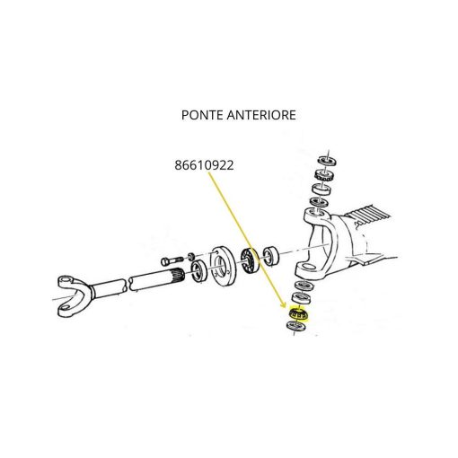 Cuscinetto a Rullini Conici CNH 8661092