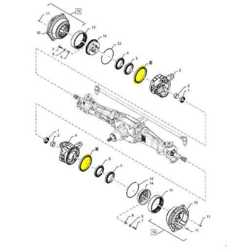 Paraolio 165x190x16,5 originale New Holland 87309584