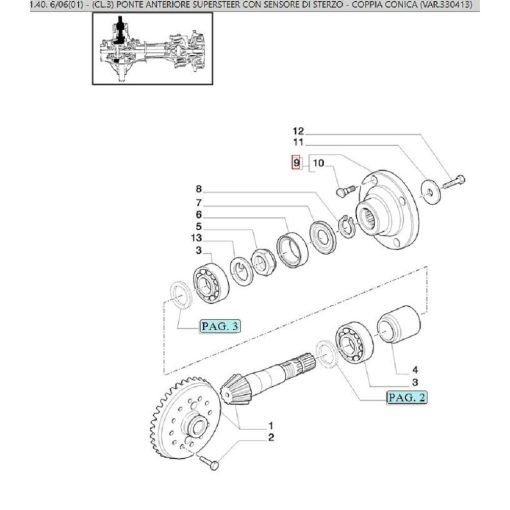 Flangia 87350786 Originale CNH