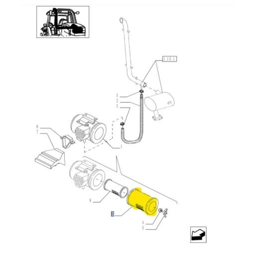 Filtro aria motore esterno New Holland 87394887
