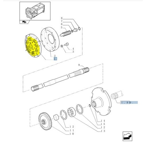 Disco Smorzatore originale CNH 87542609