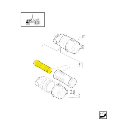 Filtro aria motore interno New Holland 87704245