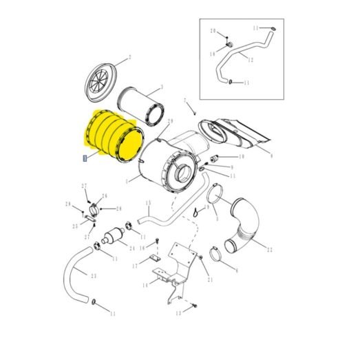 Filtro aria motore New Holland 87741560