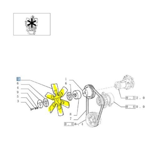 Ventilatore 99455866 New Holland