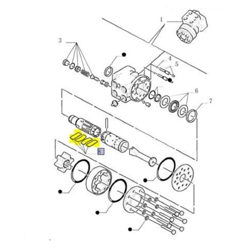 Kit guarnizioni idroguida New Holland 9966587
