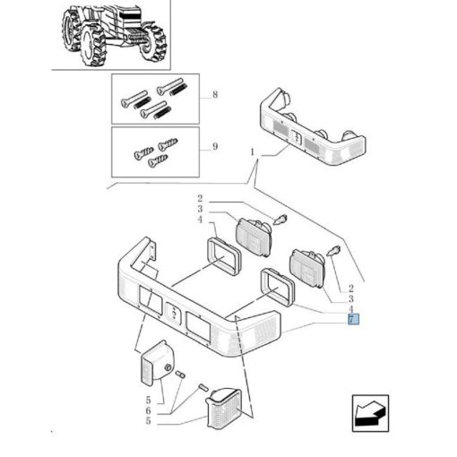 Cornice 9969130 CNH