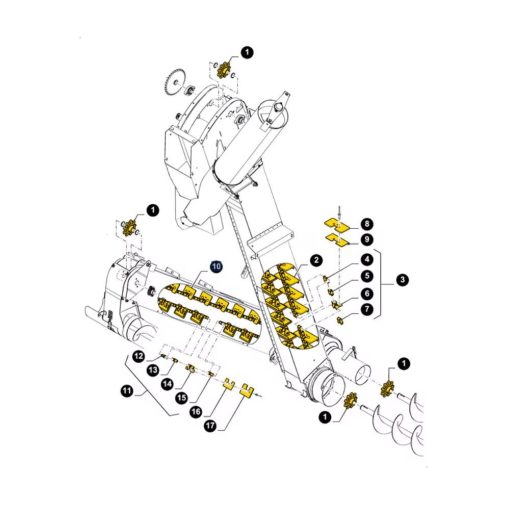 Catena Elevatore completa di Palette CNH 84980082 - 47953884