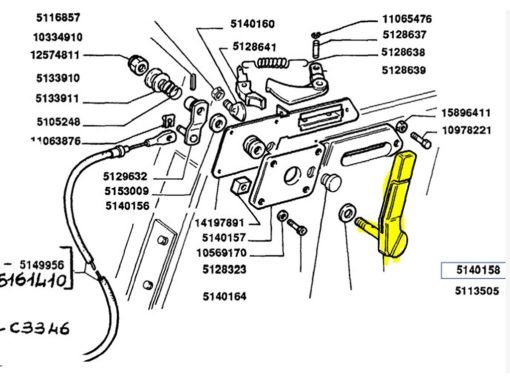 Leva CNH 5140158